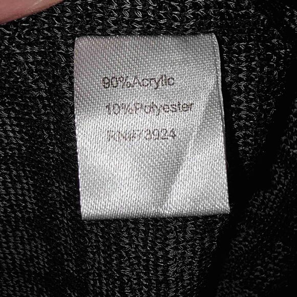 Misook Womens Black Gray Long Cardigan Duster Sweater Medium - Picture 6 of 6